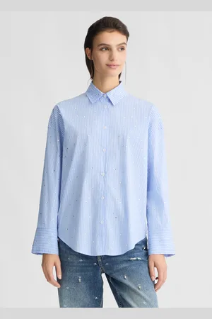 Liu Jo Liu Jo Poplin Shirt With Rhinestones