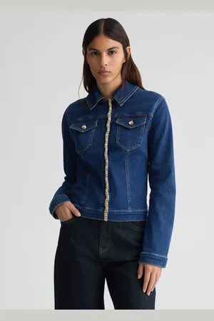 Liu Jo Liu Jo Denim Jacket With Rhinestones