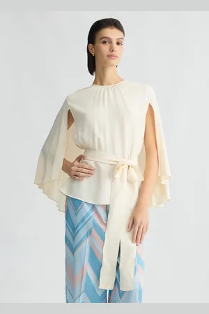 Liu Jo Liu Jo Crepe De Chine Blouse With Belt