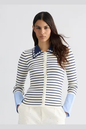 Liu Jo Liu Jo Striped Cardigan With Collar