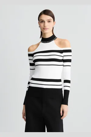 Liu Jo Liu Jo Striped Jumper With Studs