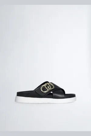 Liu Jo Liu Jo Leather Sandals With Logo