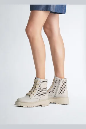 Liu Jo Liu Jo Perforated Leather Combat Boots