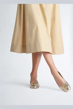 Liu Jo Liu Jo Metallic-effect Leather Ballet Flats