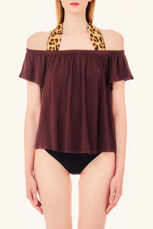 Liu Jo Liu Jo Top With Animal-print Straps