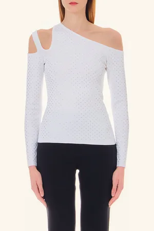 Liu Jo Liu Jo Sweater With Gemstones And Cut Out