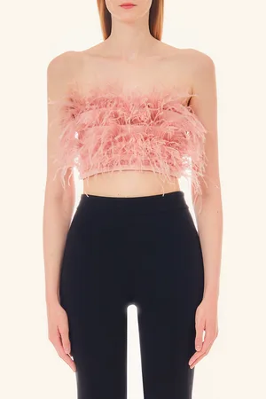 Liu Jo Liu Jo Bandeau Top With Feathers