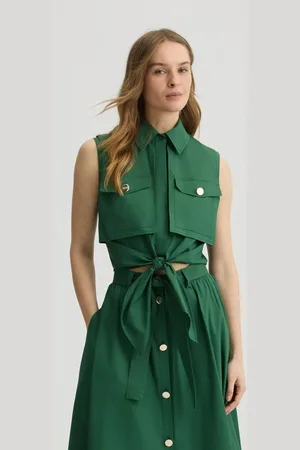 Liu Jo Liu Jo Cropped Tropical Shirt With Knot
