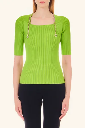 Liu Jo Liu Jo Sweater With Branded Chain