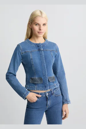 Liu Jo Liu Jo Denim Jacket With Rhinestones