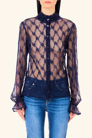 Liu Jo Liu Jo Lace Shirt With Logo