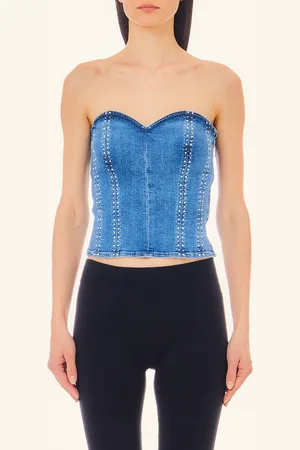 Liu Jo Liu Jo Denim Bustier Top