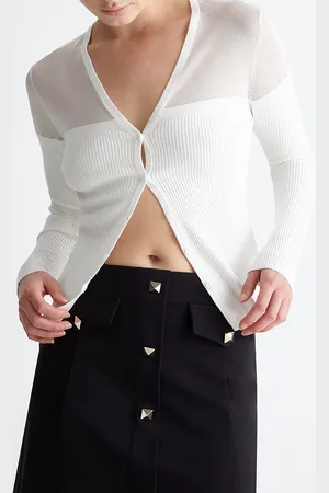 Liu Jo Liu Jo Cardigan With Mesh Insert