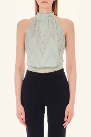 Liu Jo Liu Jo Chevron Top With Tie Detail