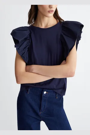 Liu Jo Liu Jo Jersey And Poplin T-shirt