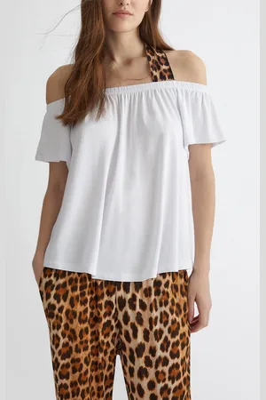 Liu Jo Liu Jo Top With Animal-print Straps
