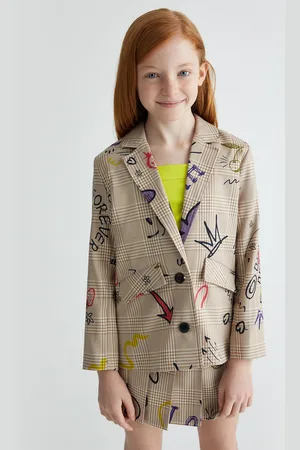 Liu Jo Liu Jo Glen Plaid Blazer With Print