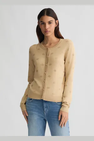 Liu Jo Liu Jo Cardigan With Logo And Rhinestones