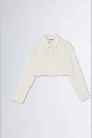 Liu Jo Liu Jo Cropped Shirt With Ruching
