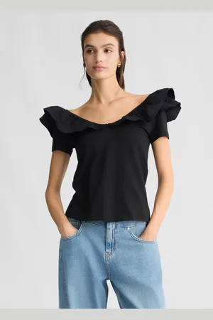 Liu Jo Liu Jo Cotton T-shirt With Ruches