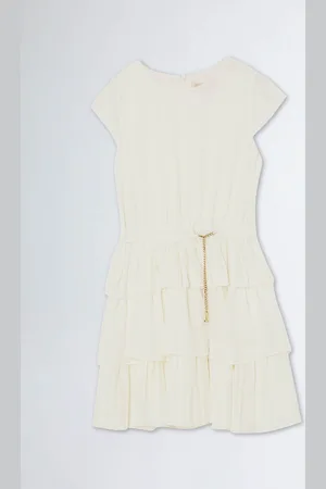 Liu Jo Liu Jo Pleated Dress With Chain Detailing
