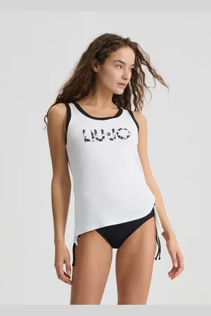Liu Jo Liu Jo Top With Logo And Beads