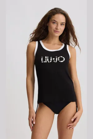 Liu Jo Liu Jo Top With Logo And Beads