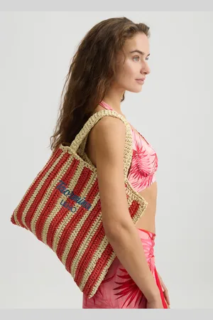 Liu Jo Liu Jo Striped Raffia Shopping Bag