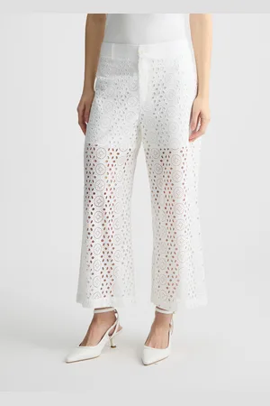 Liu Jo Liu Jo Cropped Trousers With Embroidery