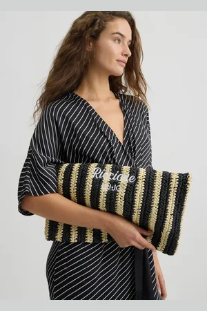 Liu Jo Liu Jo Striped Raffia Shopping Bag