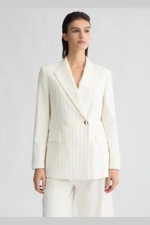 Liu Jo Liu Jo Double-breasted Pinstripe Blazer