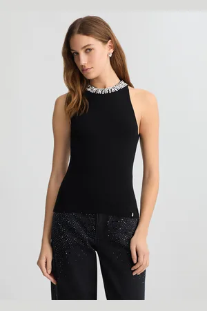 Liu Jo Liu Jo Top With Bejewelled Embellishment
