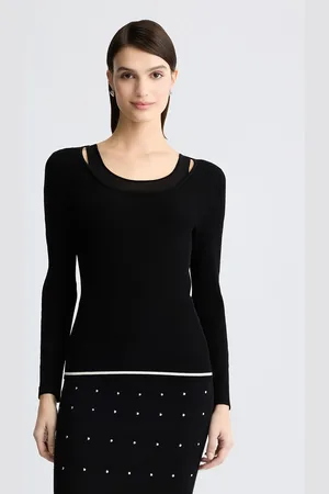 Liu Jo Liu Jo Jumper With Tulle Inserts