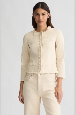 Liu Jo Liu Jo Beige Jacket With Rhinestones