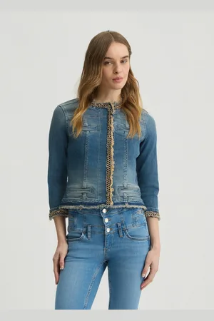 Liu Jo Liu Jo Denim Jacket With Chain Detailing