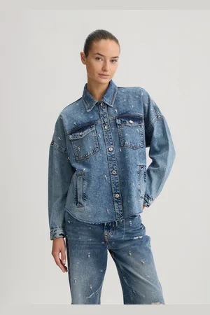 Liu Jo Liu Jo Denim Jacket With Rhinestones