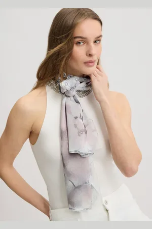Liu Jo Liu Jo Grey Floral Watercolour Stole