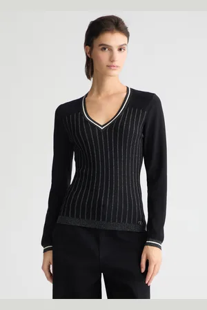 Liu Jo Liu Jo Black V-neck Jumper