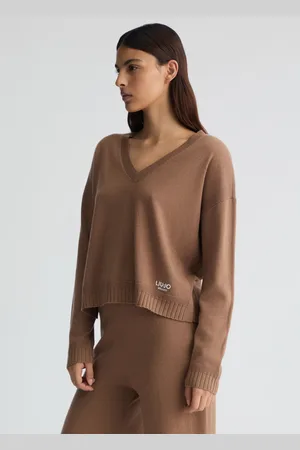 Liu Jo Liu Jo Brown Cashmere And Wool Jumper