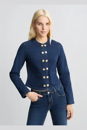 Liu Jo Liu Jo Denim Jacket With Bejewelled Chain