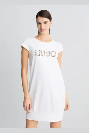 Liu Jo Liu Jo Dress With Logo And Gemstones