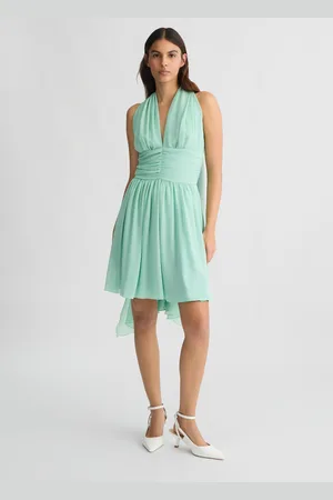 Liu Jo Liu Jo Green Short Dress With Draping