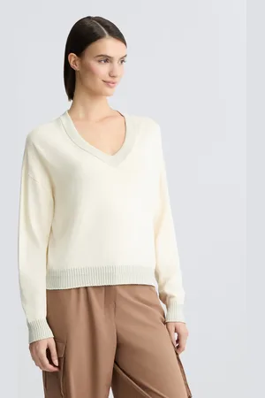 Liu Jo Liu Jo Ivory V-neck Jumper