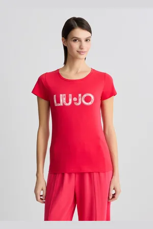 Liu Jo Liu Jo T-shirt With Logo And Gemstones