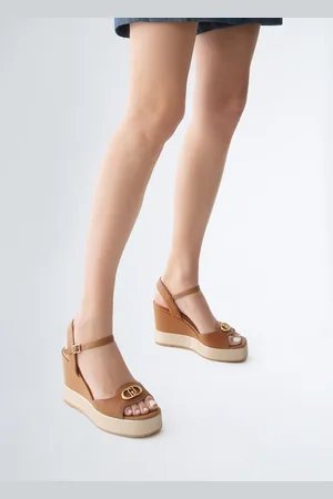 Liu Jo Liu Jo Leather Wedge Sandals