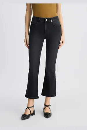 Liu Jo Liu Jo Black High-rise Bootcut Jeans