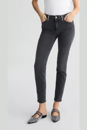 Liu Jo Liu Jo Grey Skinny Jeans With Rhinestones