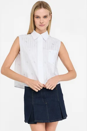 Liu Jo Liu Jo Cotton Top With Rhinestones