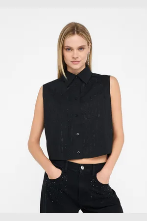 Liu Jo Liu Jo Cotton Top With Rhinestones