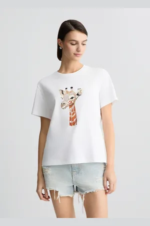 Liu Jo Liu Jo Cotton T-shirt With Print And Rhinestones